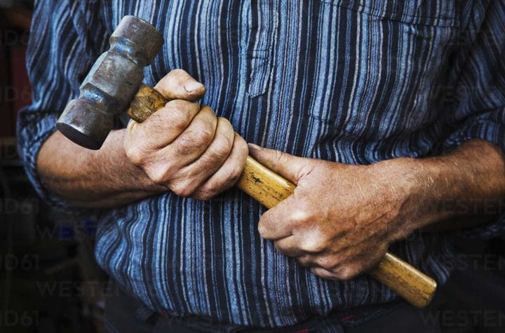 hurt with hammer