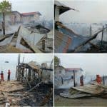 Fire Destroys 28 Stilt Houses on Sandakan Island, Emergency Responders Save 162 Nearby Homes