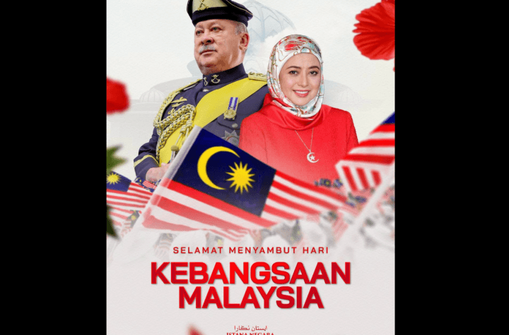 King Queen National Day greetings Putrajaya