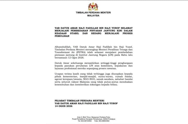 Fadillah Yusof heart bypass