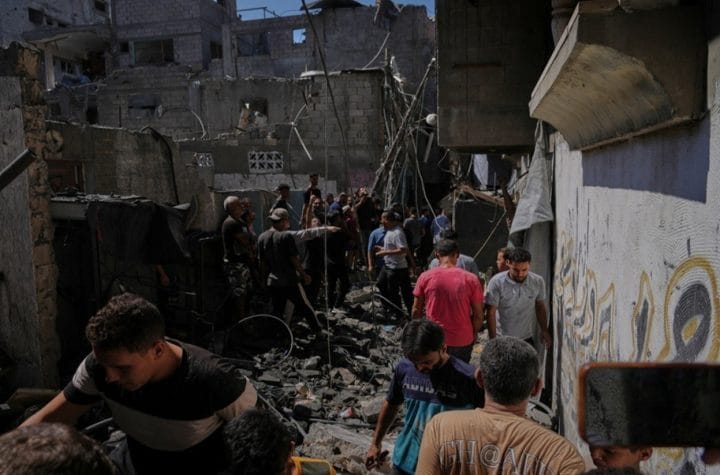 Gaza emergency plan building collapse