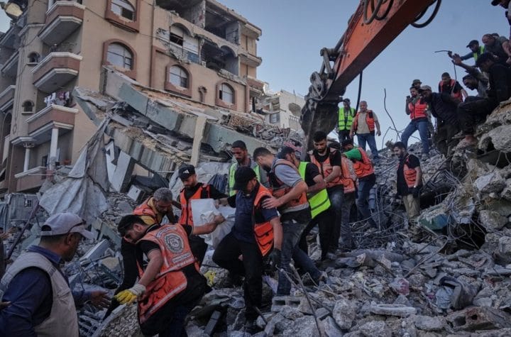 gaza building collapsed death