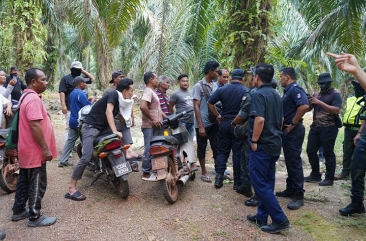 Orang Asli arrested Tasek Bera
