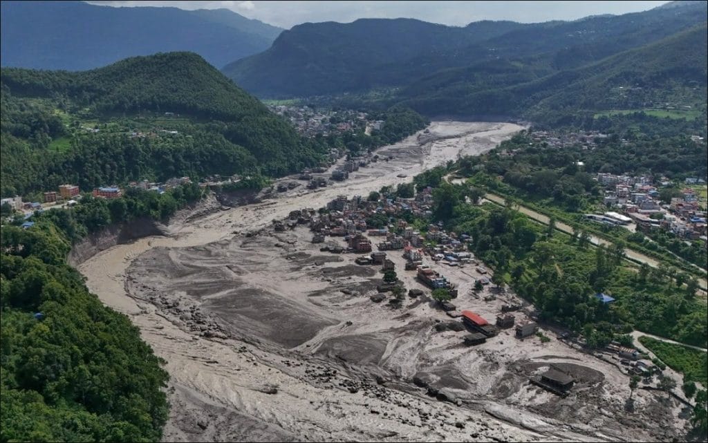 Nepal climate compensation flood