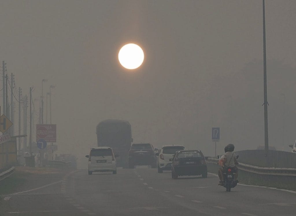Samarahan very unhealthy API haze Malaysia