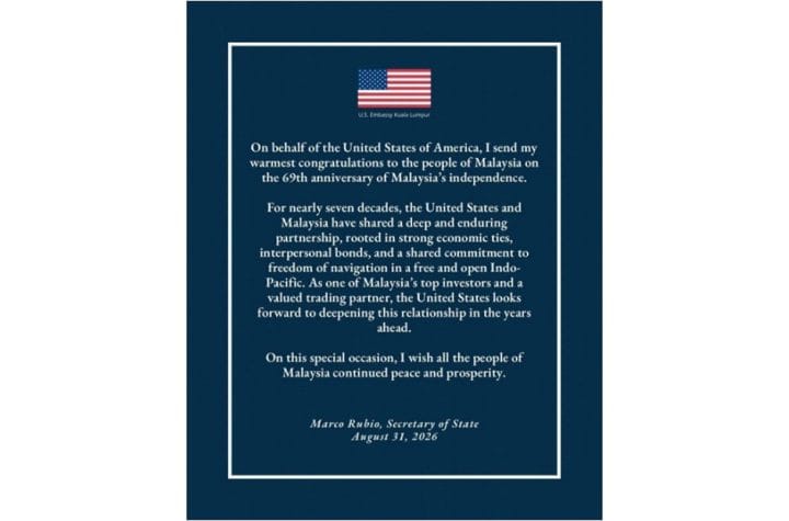 Marco Rubio Malaysia National Day US ties