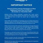 Malaysia Airlines Advises Passengers To Expect Delays And Arrive Early During MotoGP Weekend